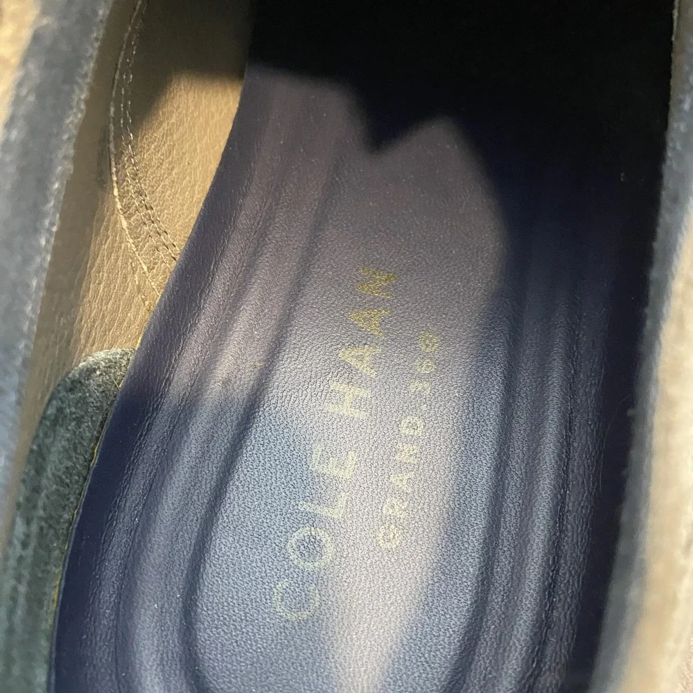 Cole Haan Grand.360 Shoes Mens Size 12 M Gray Suede Derby Dress Oxfords C29/94‎